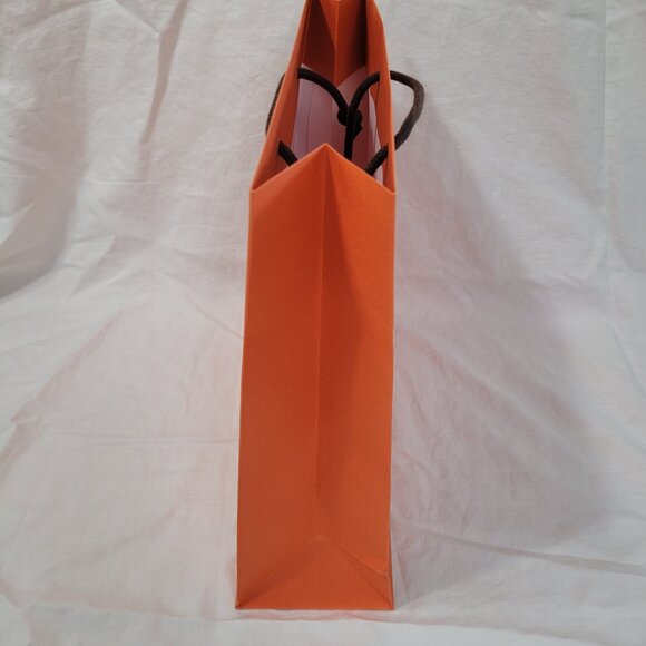 Hermes Gift Bag Logo Storage Decorative Crafting 11.5 x 11.5 x 4.75 in - Picture 4 of 14